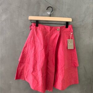 Anthropologie red Skirt